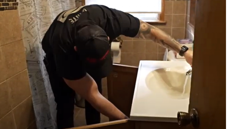 Handy Bros. Hero fixing plumbing leaks.