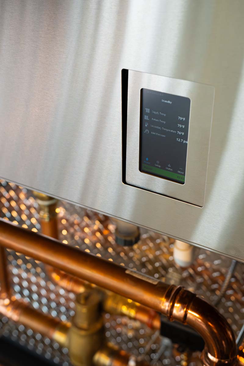 A modern boiler system, designed for efficient and consistent home heating.