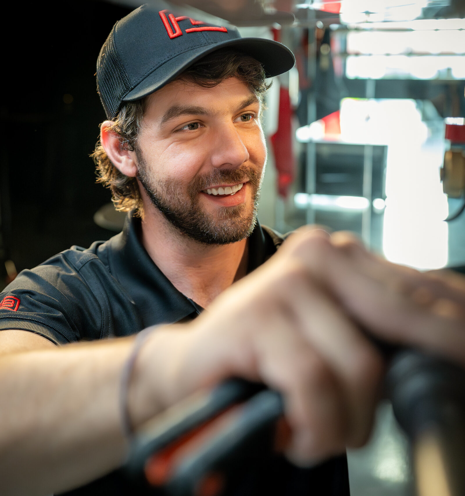 HVAC tech doing a repair on equipment.