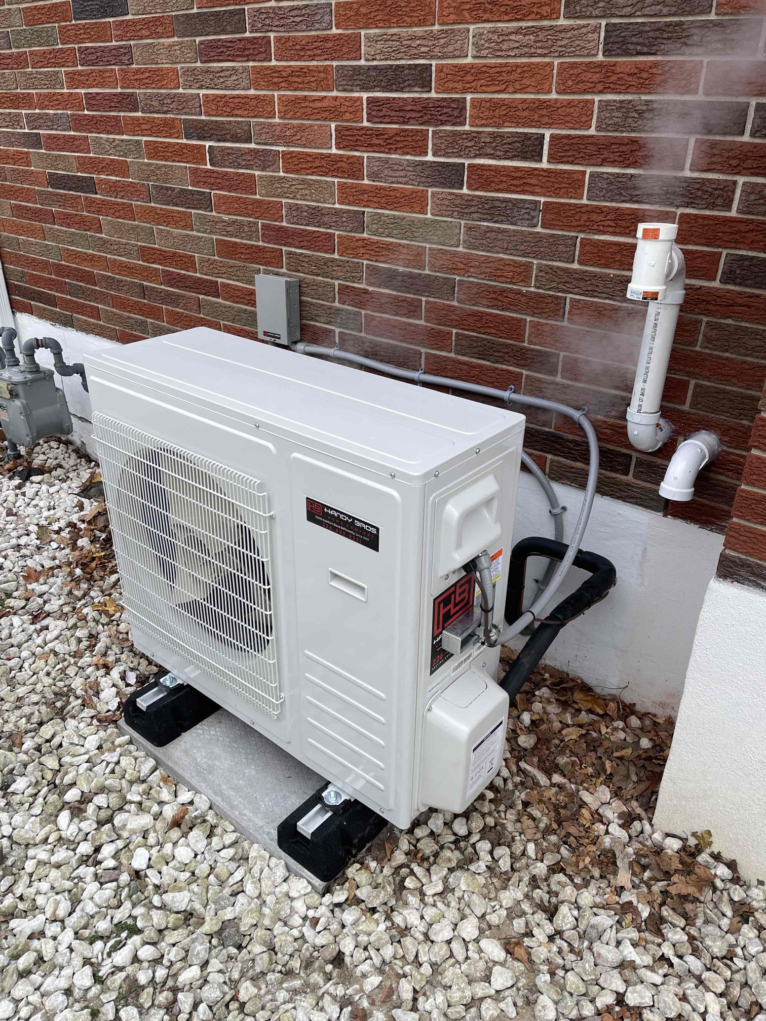 ac installed outside a home