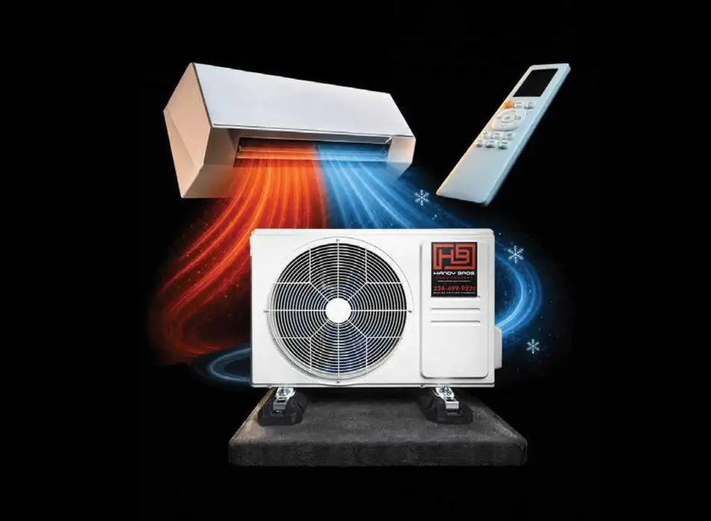 october ductless system scaled - handy bros. home comfort Indoor and outdoor ductless heating and cooling system